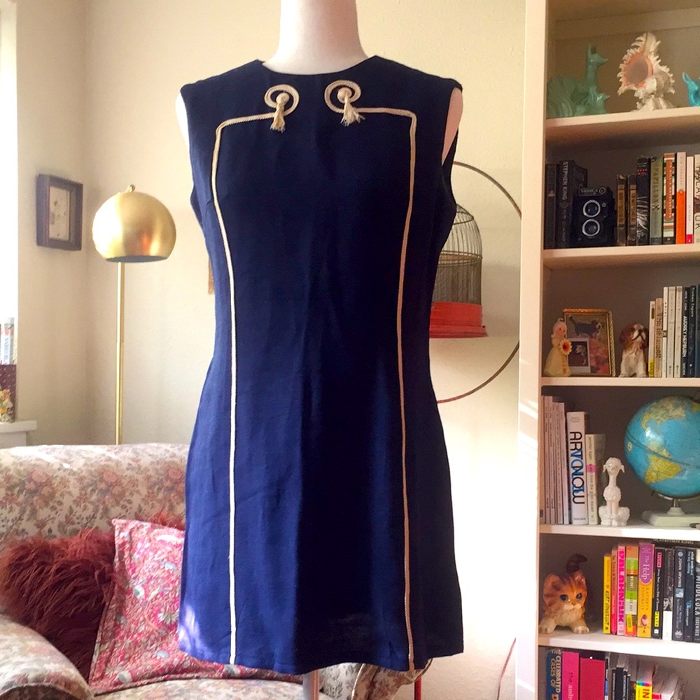 1960’s Navy Blue Mini Dress